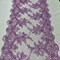 3 Yard Lilac Sequin Lace Fabric 100% Polyester Mesh with Embroidery for Evening & Bridal Wear